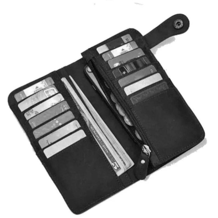 Black Bifold Biker Chain Wallet