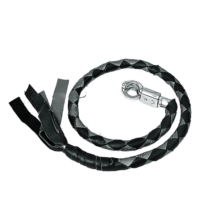 Black & Gray Biker Get Back Whips