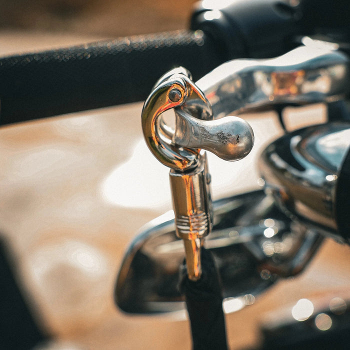 Black & Gray Biker Get Back Whips