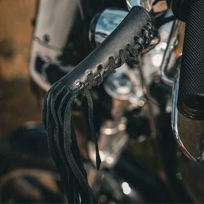 Black Leather Lever Covers