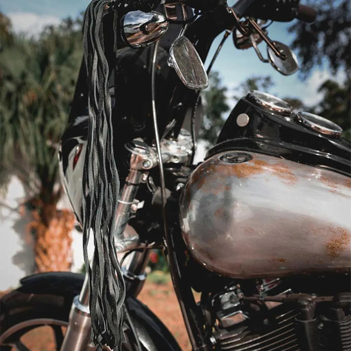Black Leather Lever Covers