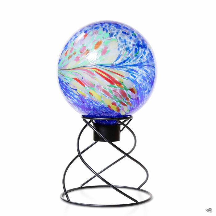 Blue Kaleidoscope Gazing Ball