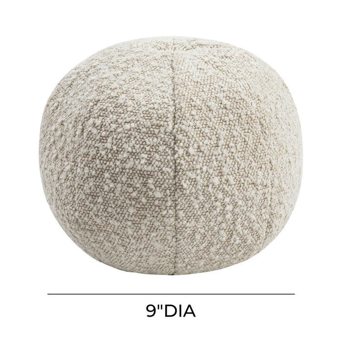 Boba 9" Beige Bouclé Pillow