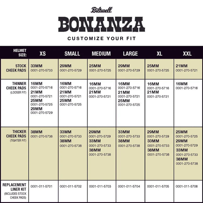 Bonanza Helmet Liner