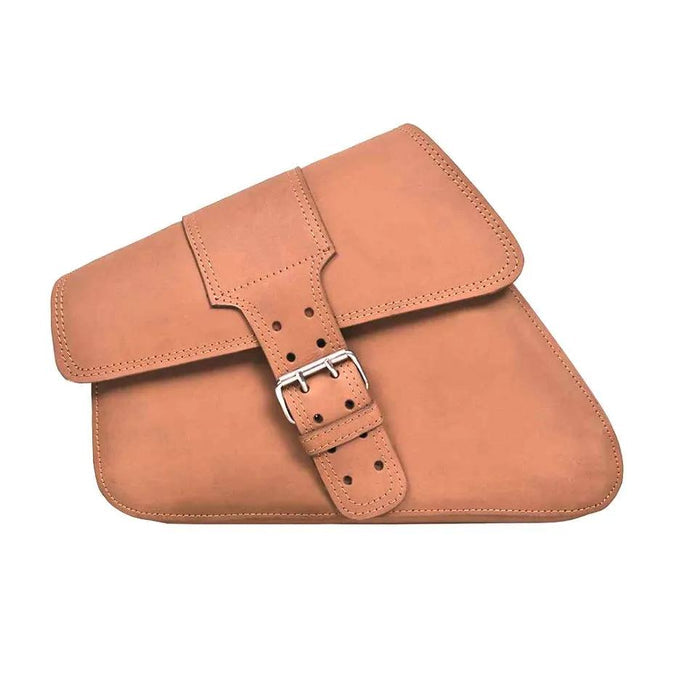 Brown - Right Side Leather Swing Arm Bag