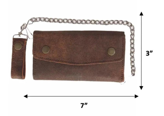 Brown Biker Chain Wallet