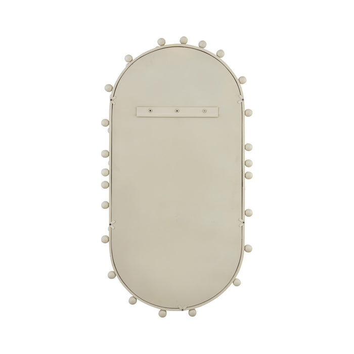 Bubbles Ivory Large Oval Wall Mirror