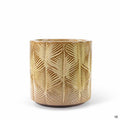 Cascades Cylinder Pot Tan 7.5 inch diameter x 7 inches tall