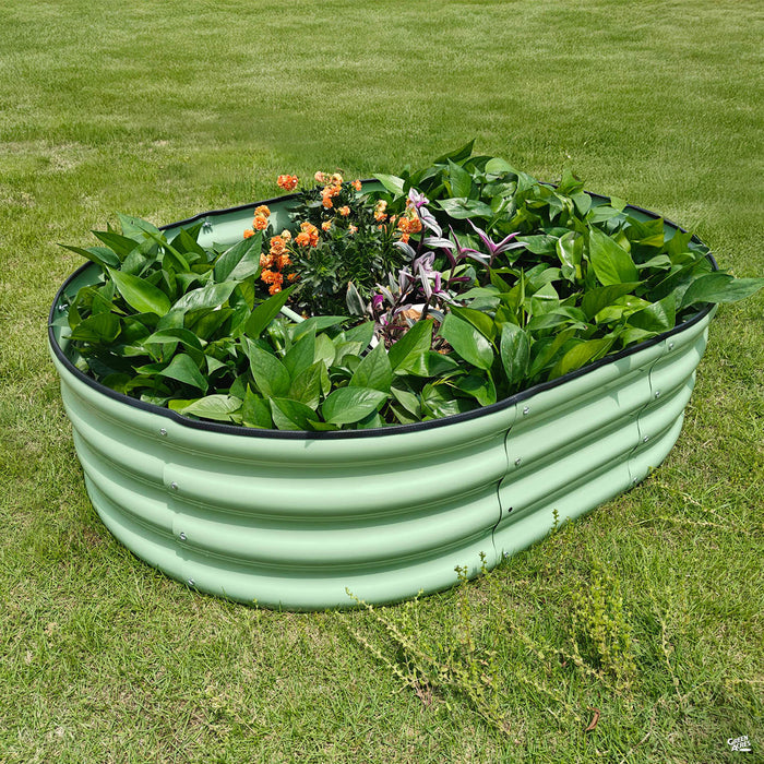 Oval Raised Bed Green