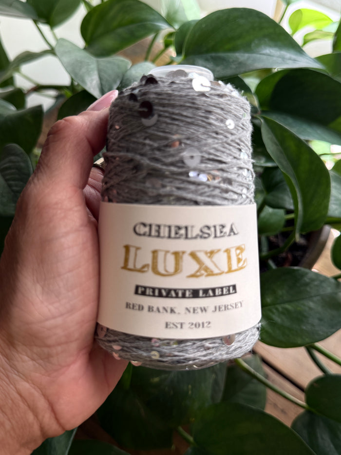 Chelsea Luxe Private Label Starlight Heather Grey /Silver Sequins