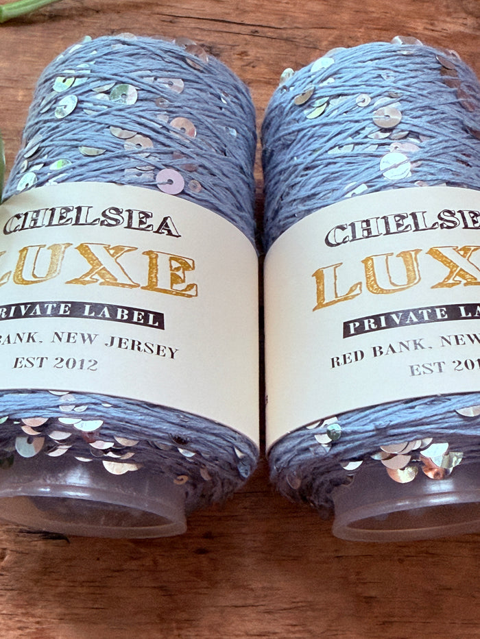 Chelsea Luxe Private Label Starlight Sky Blue/Silver Sequins