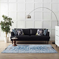 Chiara Moroccan Distressed Lattice Rug Blue