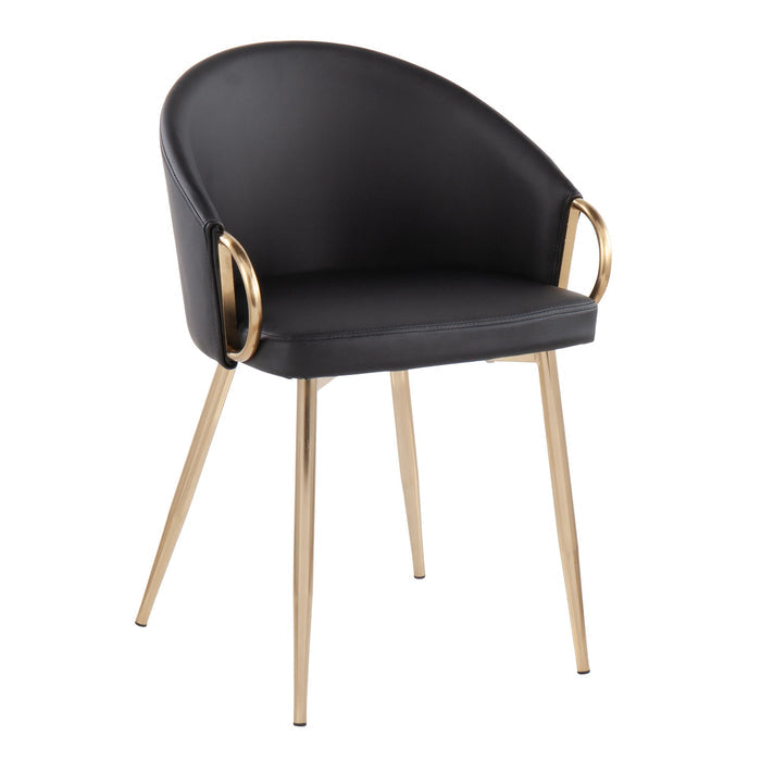 Claire Chair Gold Pu