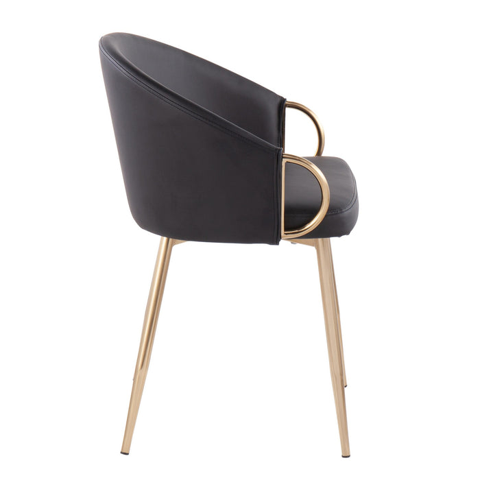 Claire Chair Gold Pu
