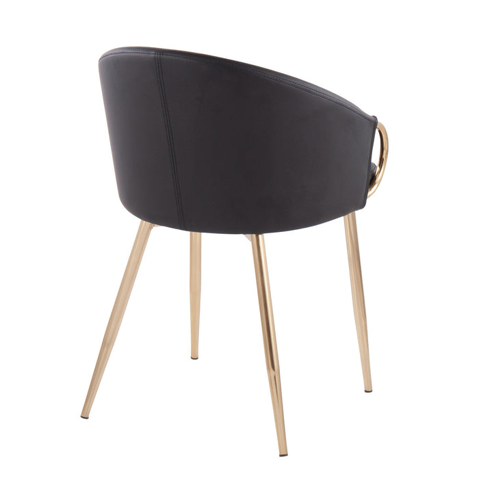 Claire Chair Gold Pu