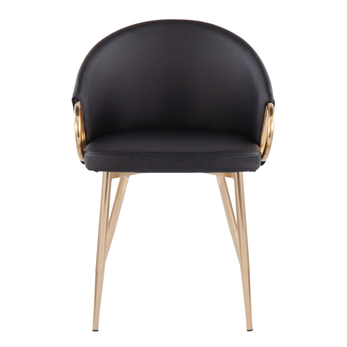 Claire Chair Gold Pu