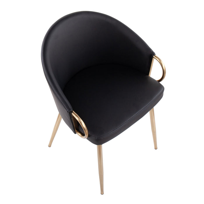 Claire Chair Gold Pu