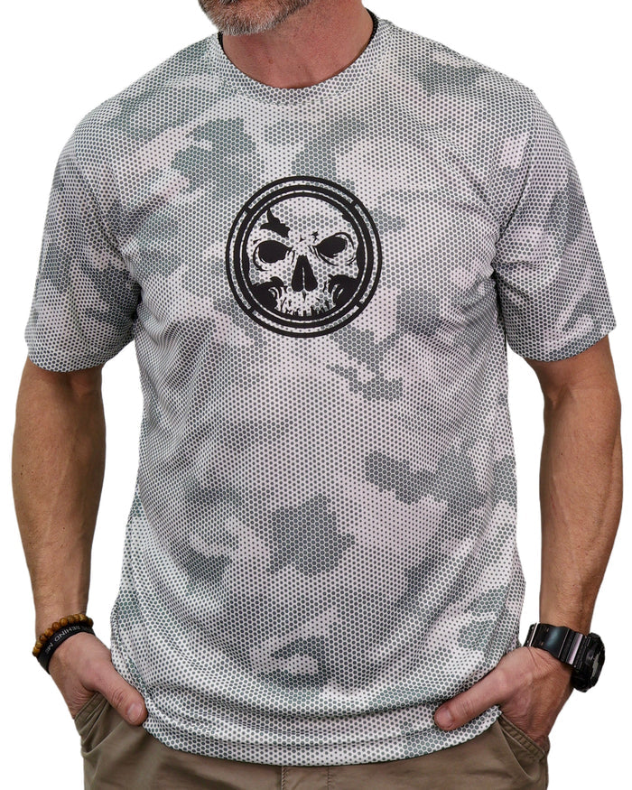 Classic Logo Camo-Hex  Premium Performance Tee