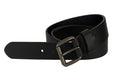 Classic Smooth Premium Black Leather Belt