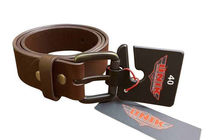 Classic Smooth Premium Brown Leather Belt