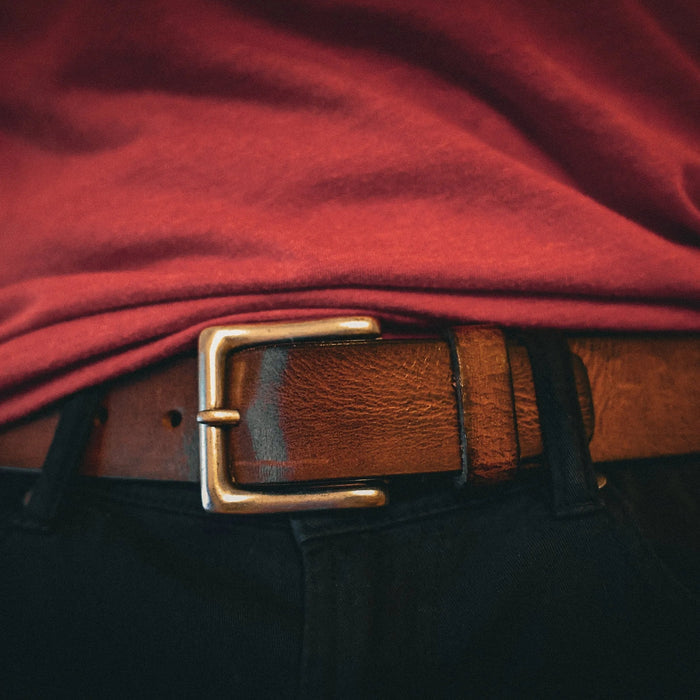 Classic Smooth Premium Brown Leather Belt
