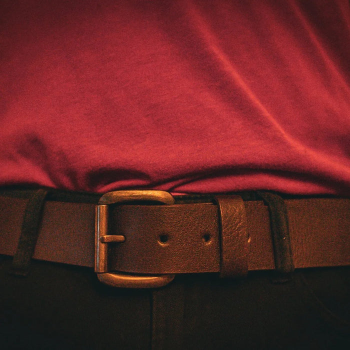 Classic Smooth Premium Brown Leather Belt