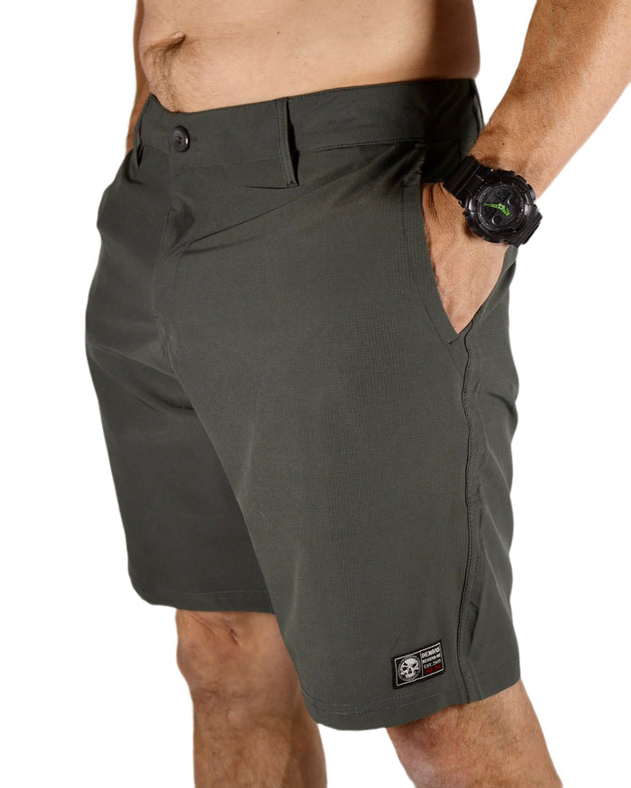 CLOSEOUT Gunmetal Stretch Hybrid Shorts