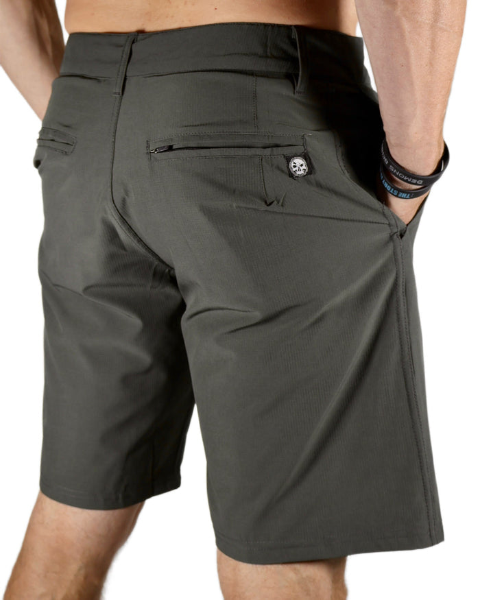 CLOSEOUT Gunmetal Stretch Hybrid Shorts