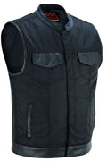 Concealed Snap Closure, Textile Material, Scoop Collar & Hidden