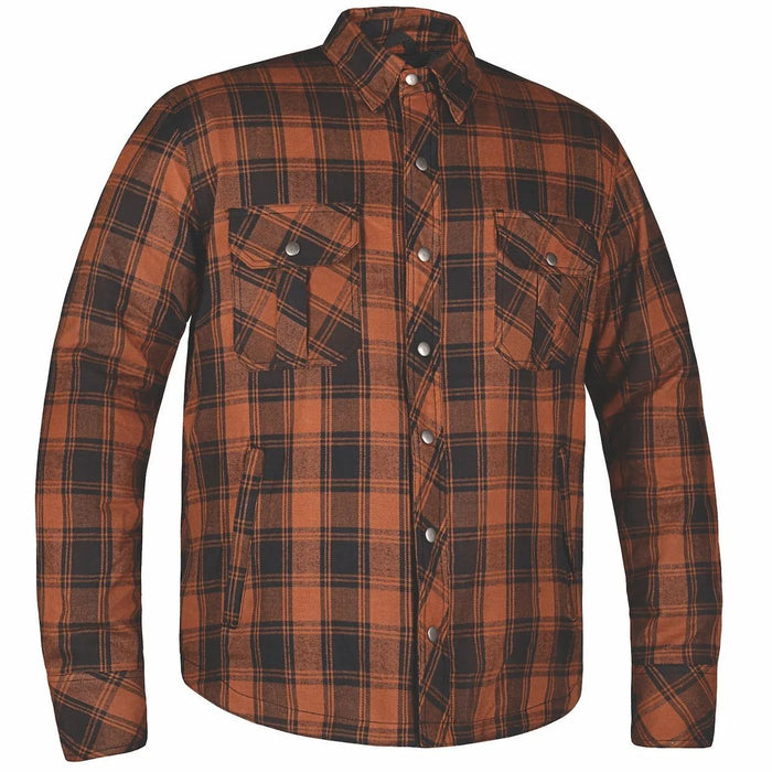Copper - Men's armored Motorcycle Flannel Shirt