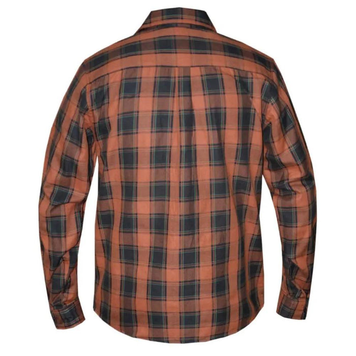 Copper - Men's armored Motorcycle Flannel Shirt