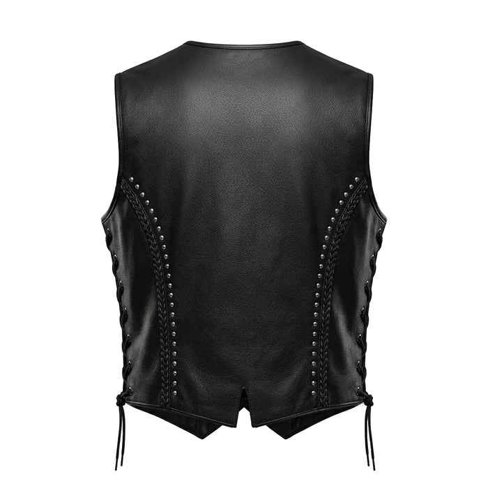 Cowgirl - Women's Studded Leather Motorcycle Vest
