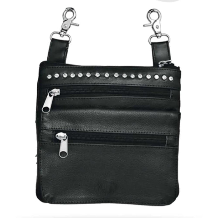 Cowhide Clip on Bag for Female Riders