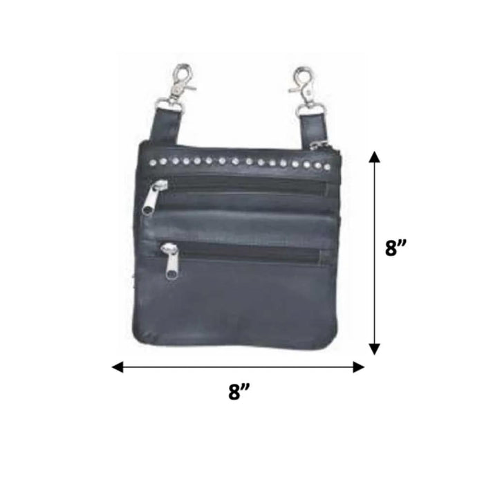 Cowhide Clip on Bag for Female Riders