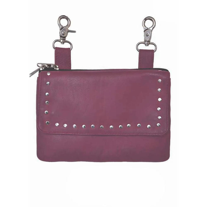 Cowhide Clip-On Handbag for Women