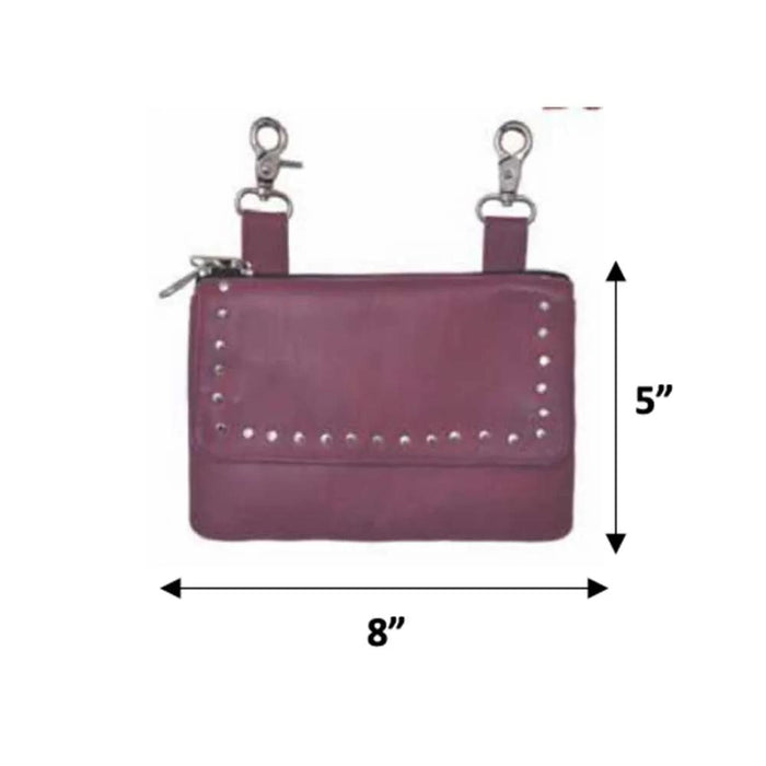 Cowhide Clip-On Handbag for Women