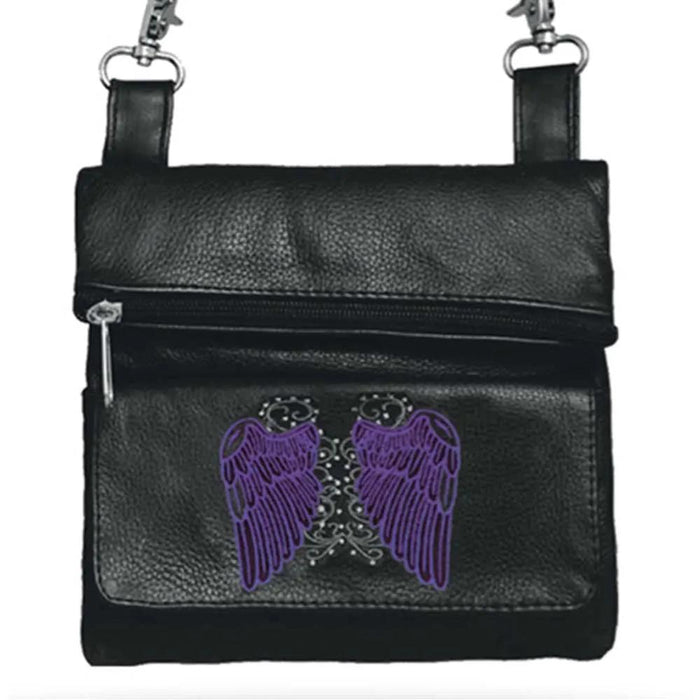 Cowhide Ladies Clip-On Bag