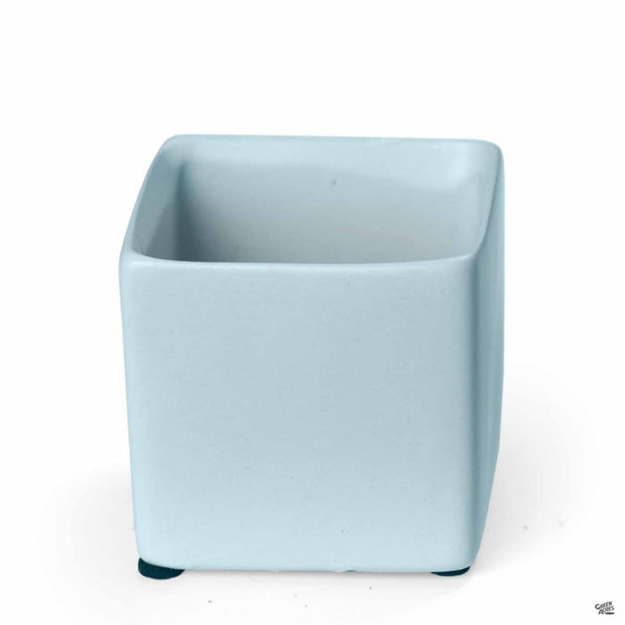 Cube Cache Pot 2.5 inch Light Blue