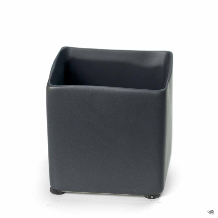 Cube Cache Pot 2.5 inch Matte Black