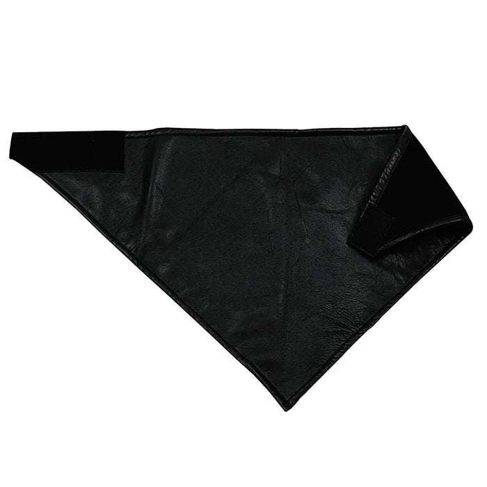 Dark Rider – Men's Black Premium Leather Face Mask