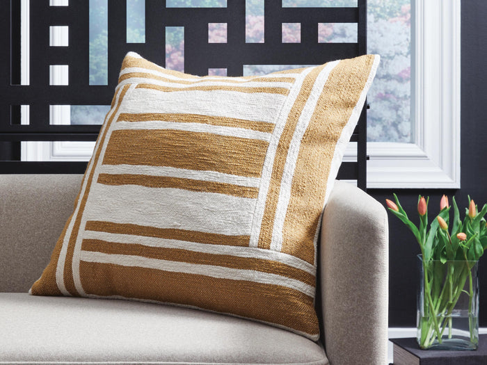 Darrman Pillow (4/CS) - Ochre/Ivory