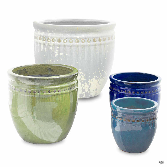 Decor Pot with Pattern Multiple Sizes and Colors Group