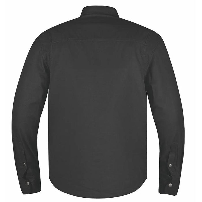 Defender - Men's armored Motorcycle Flannel Shirt (Black)