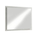 Destination Floating Glass Mirror in Cotton Grey