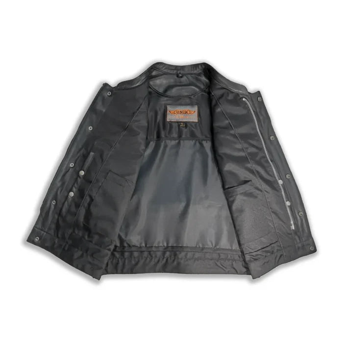Diamond – Lowcut Men’s Motorcycle Leather Vest