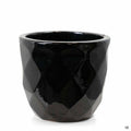 Diamond Planter in Black 10 inch