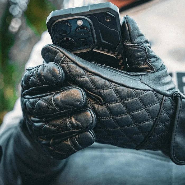 Diamondback - Men's Leather Motorcycle Gloves