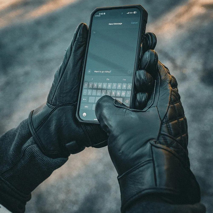 Diamondback - Men's Leather Motorcycle Gloves
