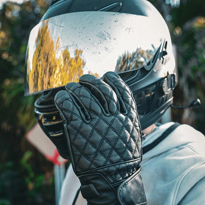 Diamondback - Men's Leather Motorcycle Gloves