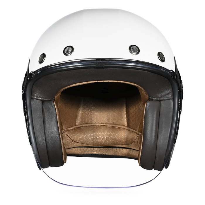 D.O.T. & ECE Daytona Retro Jet- Hi-Gloss White